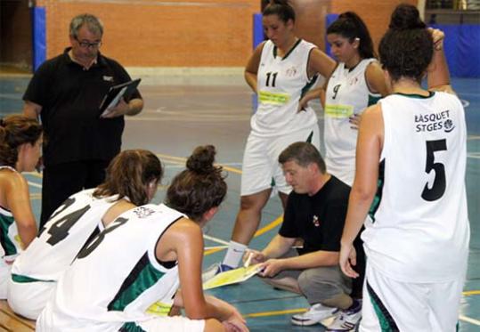 CB Sitges. Imatge del Sènior femení del CB Sitges