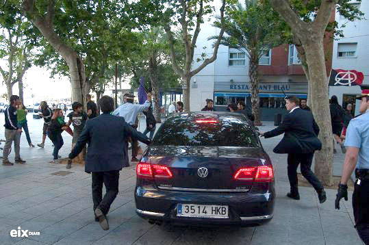 Eix. Imatge dels incidents