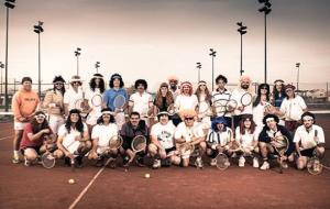 Eix. Imatge dels participants al Campionat Retro del CTC Vilafranca