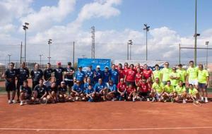 Imatge dels participants del campionat de tennis