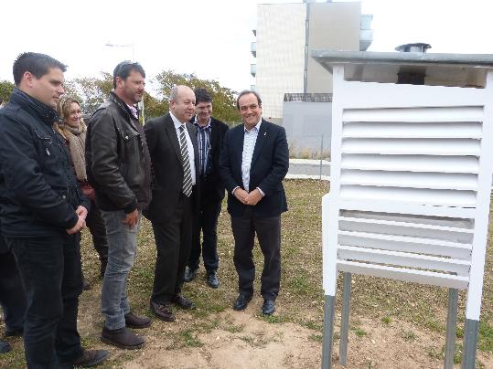 Ajuntament de Calafell. Instal.len una estació meteorològica a Calafell