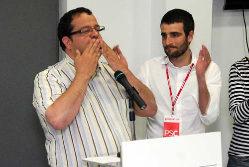 Eix. Joan Ignasi Elena i Xavier Carbonell en una imatge d'arxiu