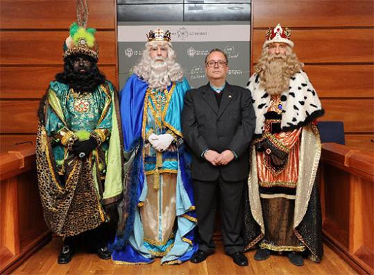 Eix. Jordi Urgell amb els reis d'Orient