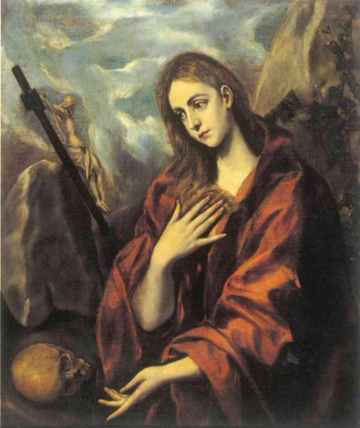 El Greco. La Magdalena penitent amb la creu