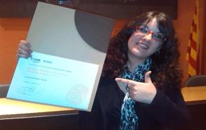 Ajuntament de Vilafranca. La peça d'argent i llautó banyat en or de Carol Pateiro és escollida entre més de 80 participants