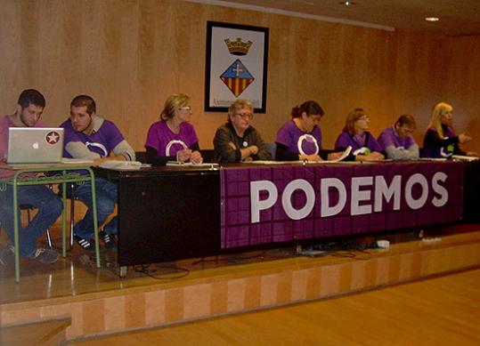 Podemos Calafell. La secretaria general i els sis aspirants al Consell Ciutadà a la Asamblea dahir