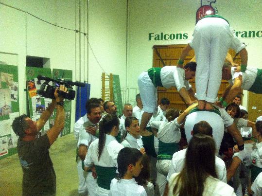 Falcons de Vilafranca. La televisió txeca visita els Falcons de Vilafranca