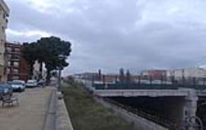 Roger Vives. La via del tren d'alta velocitat al seu pas per Vilafranca del Penedès