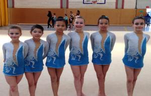 Eix. Les gimnastes alevins del Club Rítmica Sant Sadurní