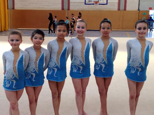 Eix. Les gimnastes alevins del Club Rítmica Sant Sadurní