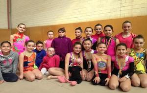 Eix. Les gimnastes del Club Rítmica Vilafranca