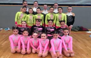Eix. Les gimnastes del Club Rítmica Vilafranca 