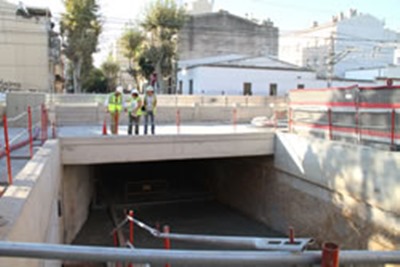 Ajuntament de Vilanova. Les obres del pas sota la via de Vilanova finalitzaran a l'octubre
