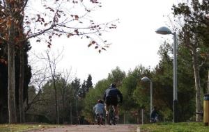 Sta Margarida  els Monjos. Llums del parc urbà del Foix