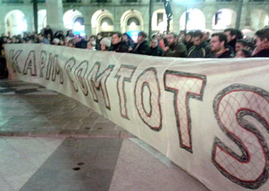Eix. Manifestació en suport a Karim