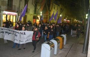 Manifestació silenciosa en contra de la violència de gènere