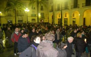 Manifestació silenciosa en contra de la violència de gènere