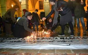 Manifestació silenciosa en contra de la violència de gènere