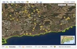 Mapa de les construccions de pedra seca