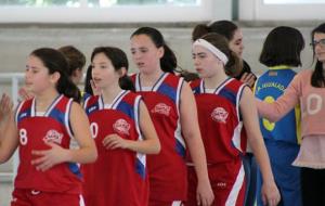 Mini femení A del CB Samà