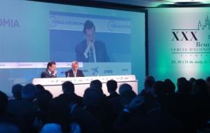 Miquel Forns i Mariano Rajoy al Cercle d'Economia