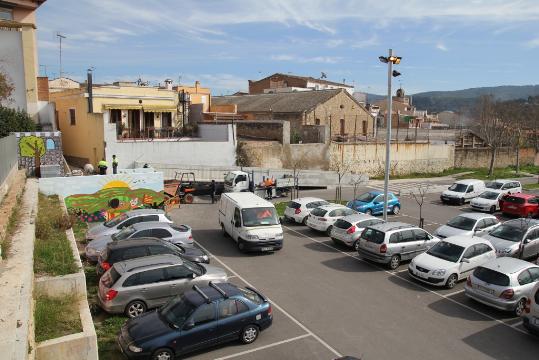 Ajt Sant Sadurní d'Anoia. Nou carreró peatonal a l'aparcament d'El Centre de Sant Sadurní