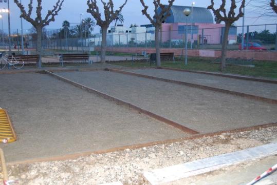 Ajuntament de Cubelles. Noves pistes de petanca