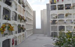 Obres al cementiri de Sant Sebastià de Sitges