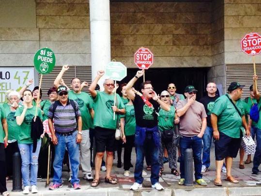 PAH Vendrell. Ocupació del bloc al Vendrell