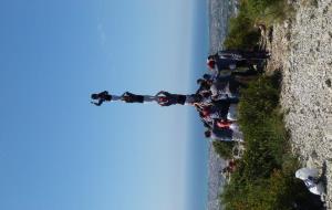 Pilar de quatre al cim del Montgrós dels Castellers de Roquetes