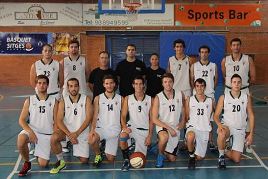 Eix. Plantilla de l'equip sènior B del CB Sitges