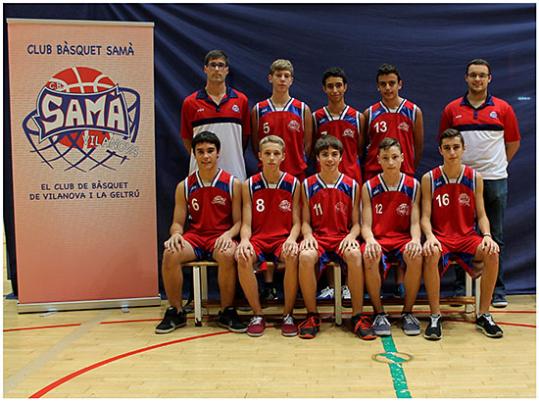 Eix. Plantilla del Cadet masculí B del Samà