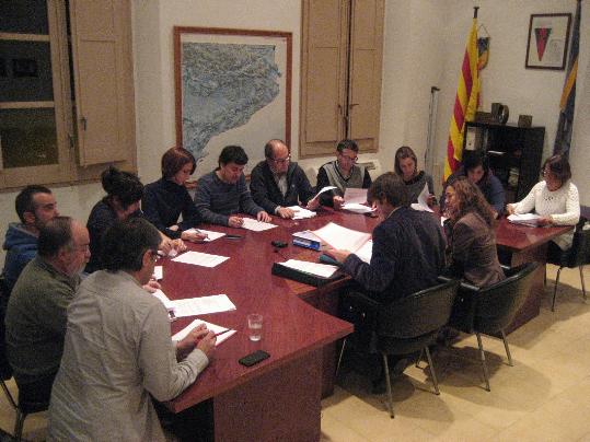 Ajuntament d'Olèrdola. Ple municipal a Olèrdola