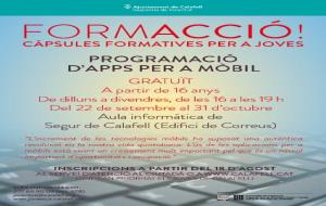 EIX. Programació daplicacions mòbil, entre les novetats dels cursos de Joventut a Calafell