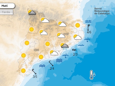 EIX. Protecció Civil tanca les prealertes per pluja, vent i estat de la mar