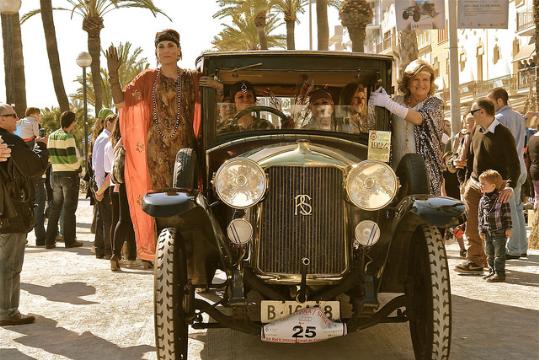 Ral·li. Ral·li Internacional de Cotxes dÈpoca Barcelona  Sitges