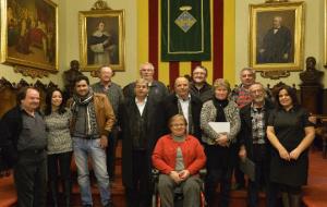Fèlix Miró. Recepció a un grup de mestres dAl Hoceima (Marroc)