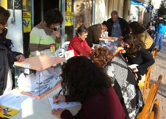 EIX. Recollida de signatures a Ribes