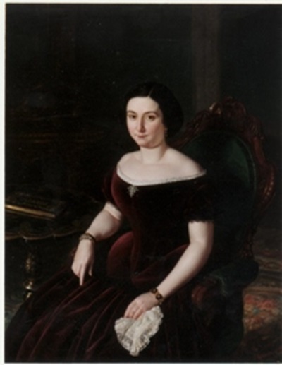 EIX. Retrat femení. Joaquín Espalter. 1856