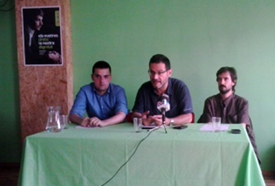 ICV. Roda de premsa d'ICV Vilafranca per valorar la sentència de Caixa Penedès
