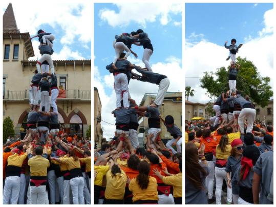 Carallots de Sant Vicenç . Setmana intensa per als Castellers de les Roquetes