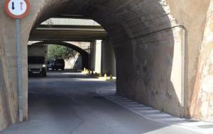 Ajuntament de Sitges. S'inicien les obres del túnel de Vallbona a Les Botigues de Sitges