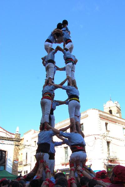 Maika Gámiz. Tres castells de 7 de la Jove de Vilafranca a Mollet