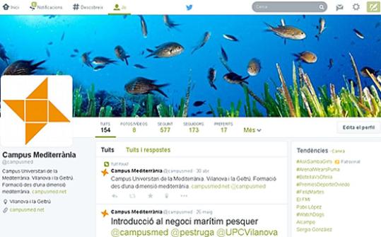 CUM. Twitter del Campus de la Mediterrània
