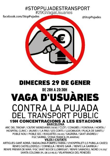 EIX. Vilafranca se suma a la protesta contra la pujada del transport públic