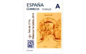 EIX. Vilanova edita un segell de correus pel Tricentenari