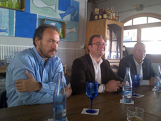 Eix. Visita del President del PP de Barcelona Alberto Villagrasa