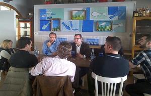 Visita del President del PP de Barcelona Alberto Villagrasa