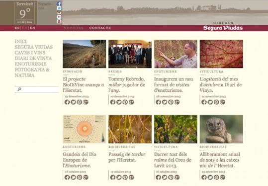 Eix. Web de Segura Viudas