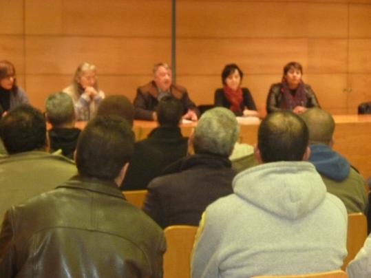 M. Morgado. : Joan Sans va presidir la presentació del projecte Aprenent en la societat d acollida 